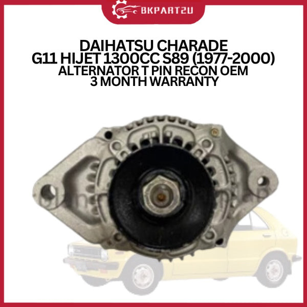 DAIHATSU CHARADE G11 HIJET 1300CC S89 (1977-2000) ALTERNATOR T PIN RECON OEM 3 MONTH WARRANTY