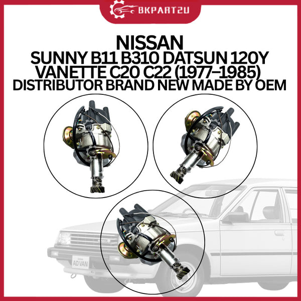 NISSAN SUNNY B11 B310 DATSUN 120Y VANETTE C20 C22 (1977–1985)  DISTRIBUTOR BRAND NEW MADE BY OEM 3 MONTH WARRANTY