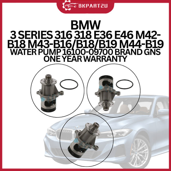 BMW 3 SERIES 316 318 E36 E46 M42-B18 M43-B16/B18/B19 M44-B19 WATER PUMP 16100-09700 BRAND GNS ONE YEAR WARRANTY