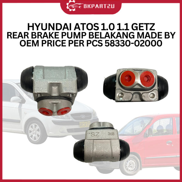 HYUNDAI ATOS 1.0 1.1 GETZ (1997-2014) REAR BRAKE PUMP BELAKANG MADE BY OEM PRICE PER PCS 58330-02000