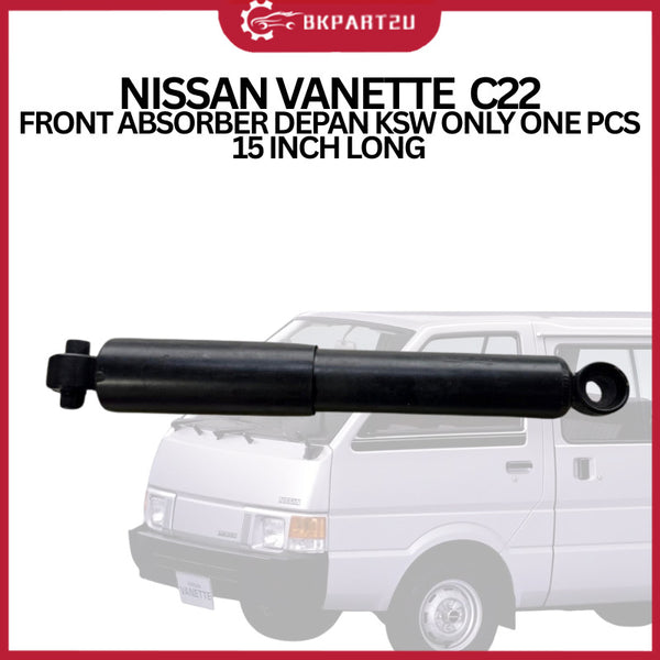 NISSAN VANETTE  C22 FRONT ABSORBER DEPAN KSW ONLY ONE PCS 15 INCH LONG