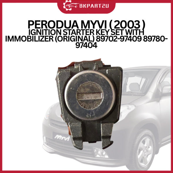 PERODUA MYVI ( 2003 ) IGNITION STARTER KEY SET WITH IMMOBILIZER (ORIGINAL) 89702-97409 89780-97404