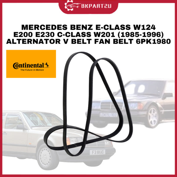 MERCEDES BENZ E-CLASS W124 E200 E230 C-CLASS W201 (1985-1996) ALTERNATOR V BELT FAN BELT 6PK1980