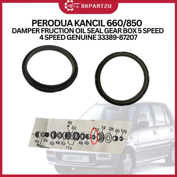 PERODUA KANCIL 660/850 (1994-2009) DAMPER FRUCTION OIL SEAL GEAR BOX 5 SPEED 4 SPEED GENUINE 33389-87207