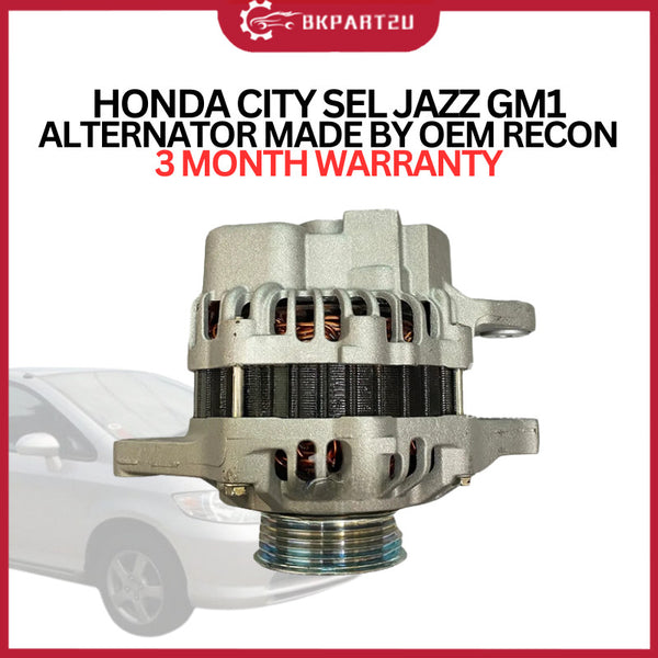 HONDA CITY SEL JAZZ GM1 (2000-2008) ALTERNATOR MADE BY OEM RECON 3 MONTH WARRANTY
