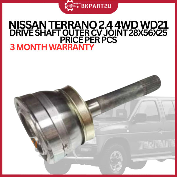 NISSAN TERRANO 2.4 4WD WD21  DRIVE SHAFT OUTER CV JOINT 28X56X25 PRICE PER PCS