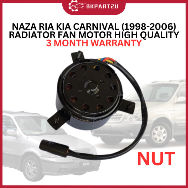NAZA RIA KIA CARNIVAL (1998-2006) RADIATOR FAN MOTOR SASUKI HIGH QUALITY 3 MONTH WARRANTY