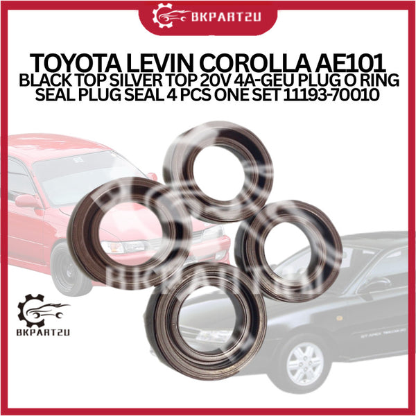 TOYOTA LEVIN COROLLA AE101 BLACK TOP SILVER TOP 20V 4A-GEU PLUG O RING SEAL PLUG SEAL 4 PCS ONE SET 11193-70010