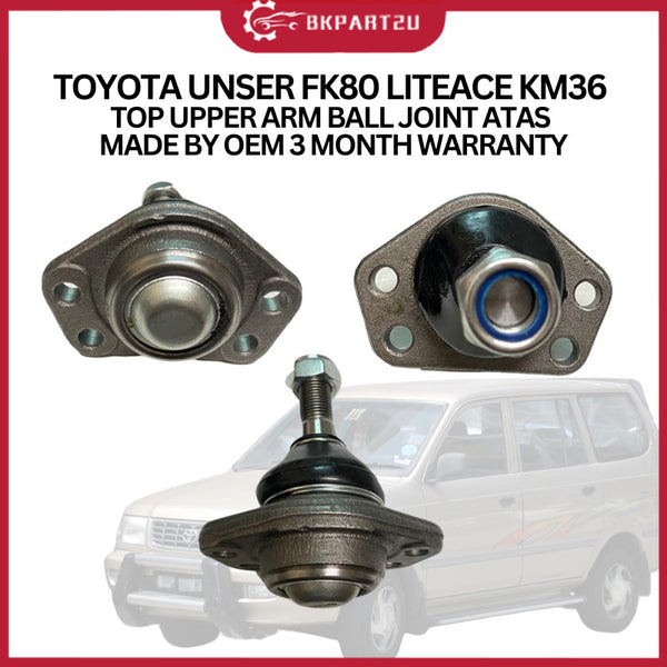 TOYOTA UNSER FK80 LITEACE KM36 (1998-2005) TOP UPPER ARM BALL JOINT ATAS OEM 3 MONTH WARRANTY