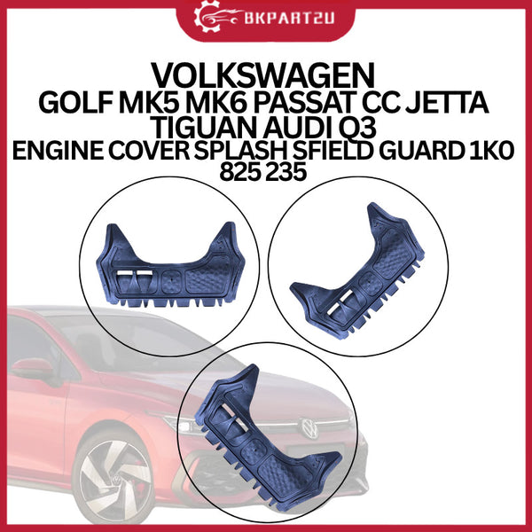 VOLKSWAGEN GOLF MK5 MK6 PASSAT CC JETTA TIGUAN AUDI Q3 ENGINE COVER SPLASH SFIELD GUARD 1K0 825 235