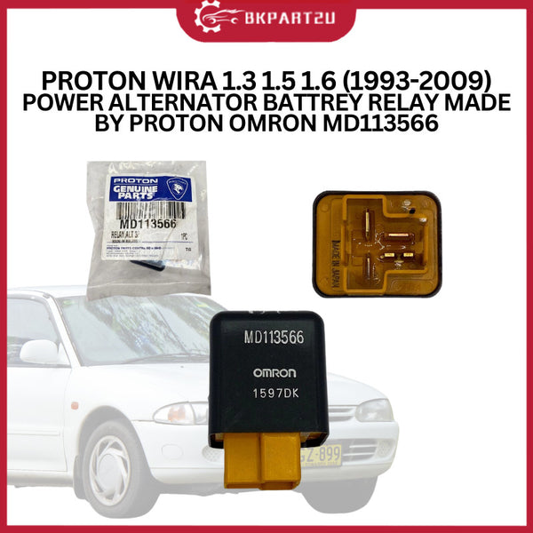 PROTON WIRA 1.3 1.5 1.6 (1993-2009) POWER ALTERNATOR BATTREY RELAY MADE BY PROTON OMRON MD113566