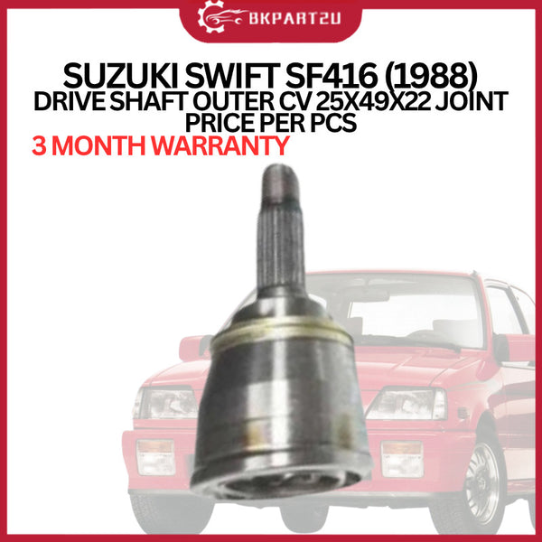 SUZUKI SWIFT SF416 (1988)  DRIVE SHAFT OUTER CV 25X49X22 JOINT  PRICE PER PCS