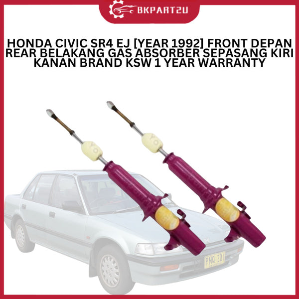 HONDA CIVIC SR4 EJ [YEAR 1992] FRONT DEPAN REAR BELAKANG GAS ABSORBER SEPASANG KSW 1 YEAR WARRANTY