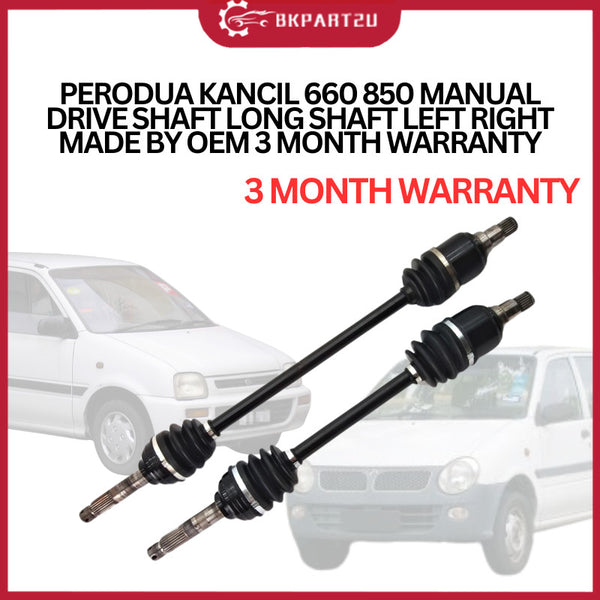 PERODUA KANCIL 660 850 MANUAL (1994-2009) DRIVE SHAFT LONG SHAFT LEFT RIGHT OEM 3 MONTH WARRANTY