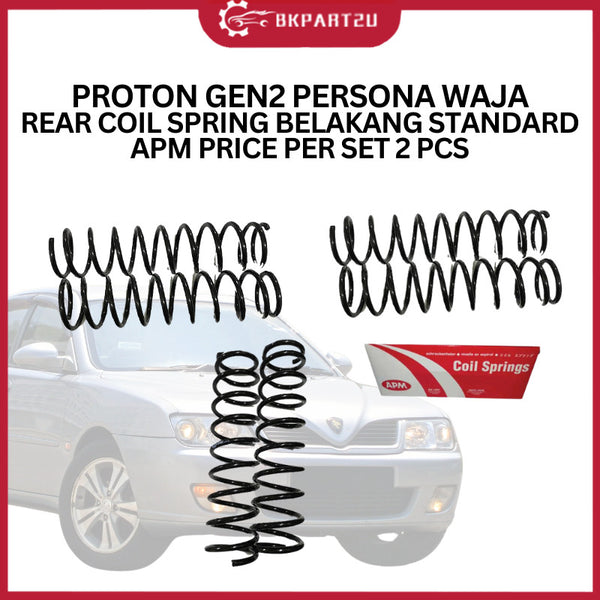 PROTON GEN2 PERSONA WAJA (2000-2013) REAR COIL SPRING BELAKANG STANDARD APM PER SET 2 PCS