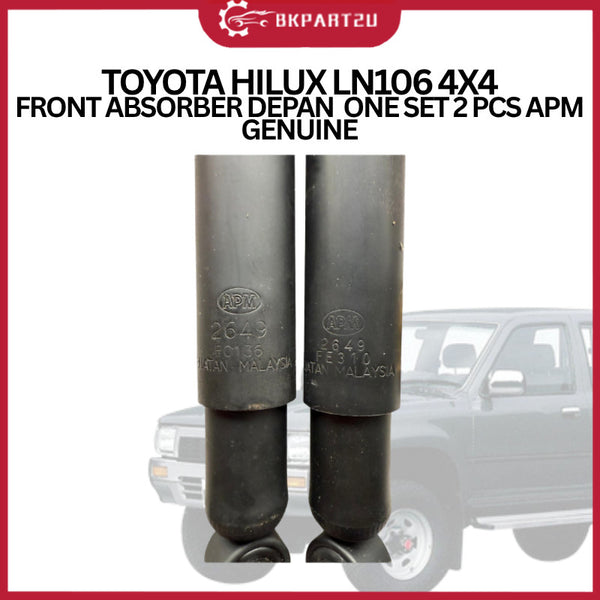 TOYOTA HILUX LN106 4X4  FRONT ABSORBER DEPAN  ONE SET 2 PCS APM GENUINE