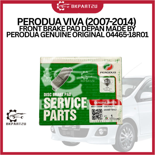 Perodua Viva (2007-2014) Front Brake Pad Depan Made By Perodua Genuine Original 04465-18r01