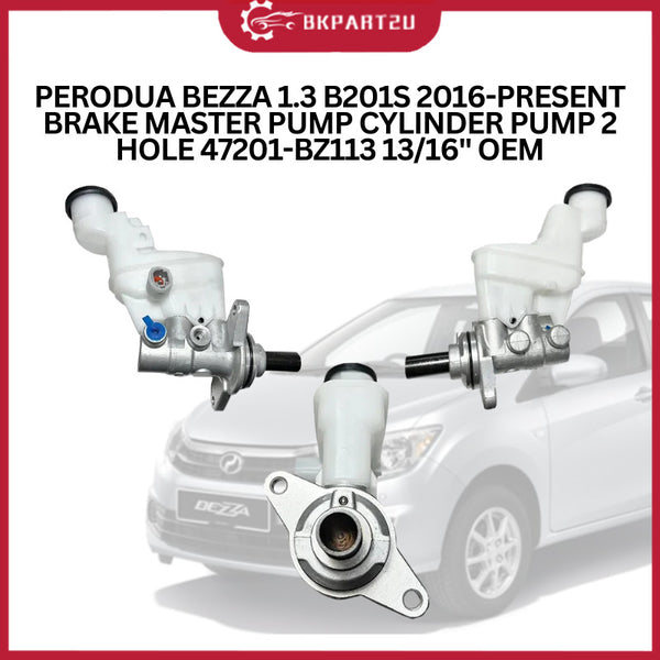 PERODUA BEZZA 1.3 B201S 2016-PRESENT BRAKE MASTER PUMP CYLINDER PUMP 2 HOLE 47201-BZ113 13/16" OEM