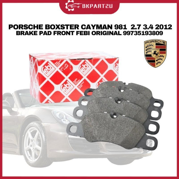 PORSCHE BOXSTER CAYMAN 981  2.7 3.4 2012 BRAKE PAD FRONT FEBI ORIGINAL 99735193809