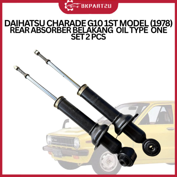 DAIHATSU CHARADE G10 1ST MODEL (1978)  REAR ABSORBER BELAKANG  OIL TYPE  ONE SET 2 PCS