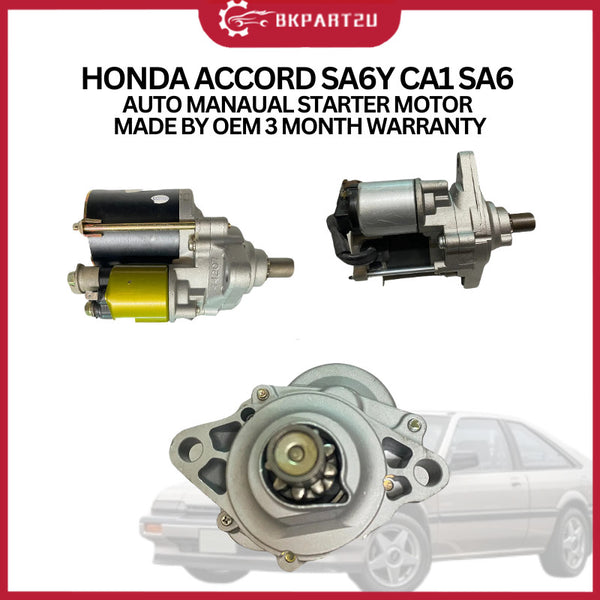 HONDA ACCORD SA6Y CA1 SA6 AUTO MANAUAL (1984-1987) STARTER MOTOR MADE BY OEM 3 MONTH WARRANTY
