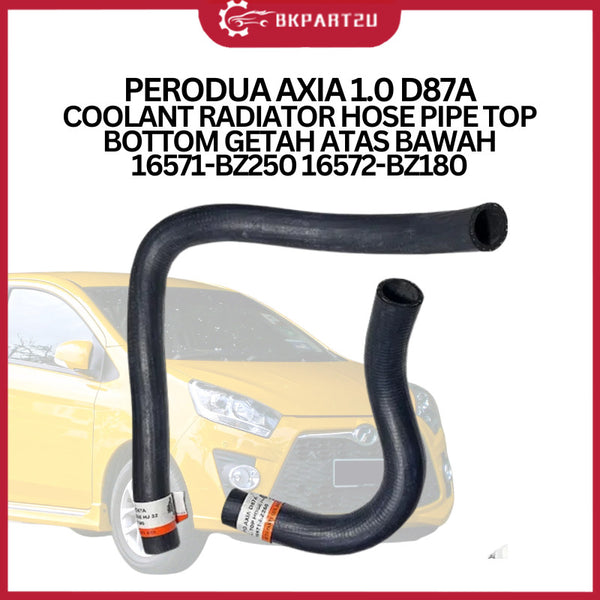 PERODUA AXIA 1.0 D87A COOLANT RADIATOR HOSE PIPE TOP BOTTOM GETAH ATAS BAWAH 16571-BZ250 16572-BZ180