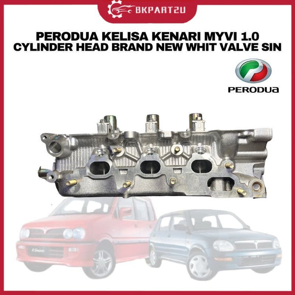PERODUA KELISA KENARI MYVI 1.0 CYLINDER HEAD BRAND NEW WHIT VALVE SIN PERODUA