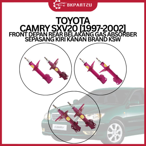 TOYOTA CAMRY SXV20 [1997-2002] FRONT DEPAN REAR BELAKANG GAS ABSORBER SEPASANG KIRI KANAN BRAND KSW 1 YEAR WARRANTY
