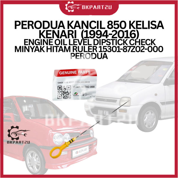 PERODUA KANCIL 850 KELISA KENARI  (1994-2016) ENGINE OIL LEVEL DIPSTICK CHECK MINYAK HITAM RULER 15301-87Z02-000 PERODUA