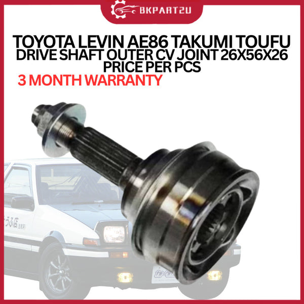 TOYOTA LEVIN AE86 TAKUMI TOUFU  DRIVE SHAFT OUTER CV JOINT 26X56X26 PRICE PER PCS