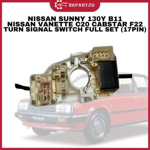 NISSAN SUNNY 130Y B11 NISSAN VANETTE C20 CABSTAR F22 TURN SIGNAL SWITCH FULL SET (17PIN)