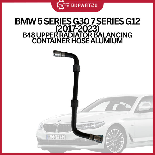 BMW 5 SERIES G30 7 SERIES G12 (2017-2023) B48 UPPER RADIATOR BALANCING CONTAINER HOSE ALUMIUM