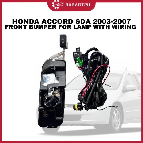 HONDA ACCORD SDA 2003-2007 FRONT BUMPER FOR LAMP WITH WIRING