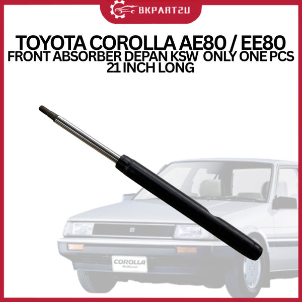 TOYOTA COROLLA AE80 / EE80 FRONT ABSORBER DEPAN KSW  ONLY ONE PCS 21 INCH LONG