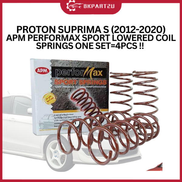 PROTON SUPRIMA S (2012-2020) APM PERFORMAX LOWERED COIL SPRINGS ONE SET SPORT SPRING