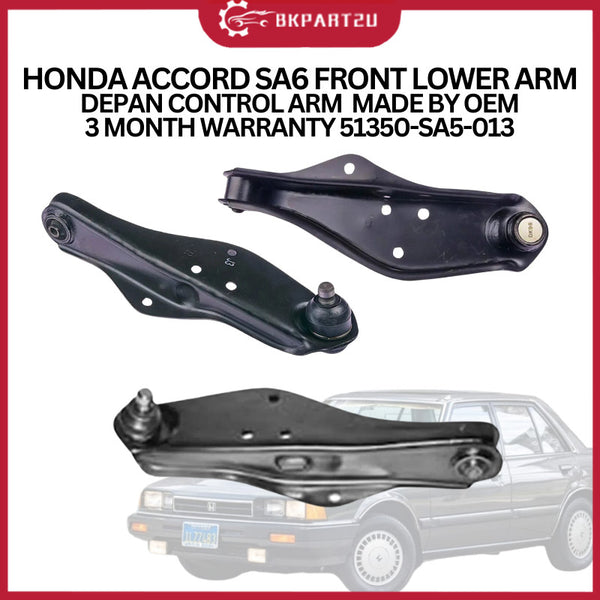 HONDA ACCORD SA6 (1981-1985) FRONT LOWER ARM DEPAN CONTROL ARM  MADE BY OEM 3 MONTH WARRANTY 51350-SA5-013