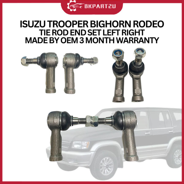 ISUZU TROOPER BIGHORN RODEO (1991-2002) TIE ROD END SET LEFT RIGHT MADE BY OEM 3 MONTH WARRANTY