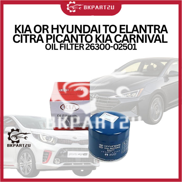 OIL FILTER 26300-02501 SUITABLE KIA OR HYUNDAI TO ELANTRA CITRA PICANTO KIA CARNIVAL