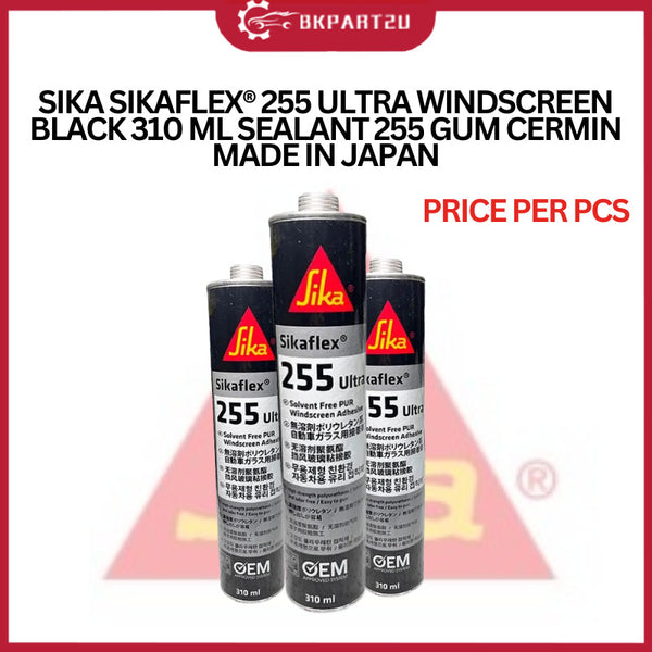 SIKA SIKAFLEX® 255 ULTRA WINDSCREEN GUM BLACK 310 ML SEALANT 255 GUM CERMIN MADE IN JAPAN