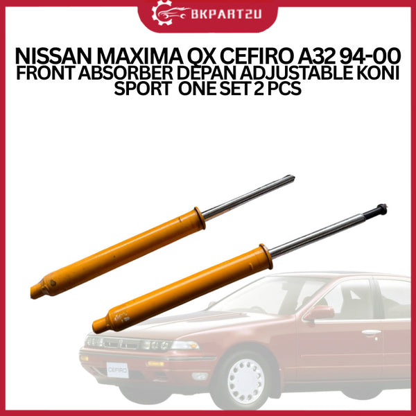 NISSAN MAXIMA QX CEFIRO A32 94-00 FRONT ABSORBER DEPAN ADJUSTABLE KONI SPORT  ONE SET 2 PCS
