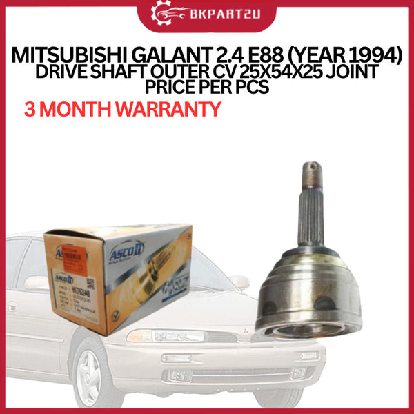 MITSUBISHI GALANT 2.4 E88 (YEAR 1994)  DRIVE SHAFT OUTER CV 25X54X25 JOINT  PRICE PER PCS