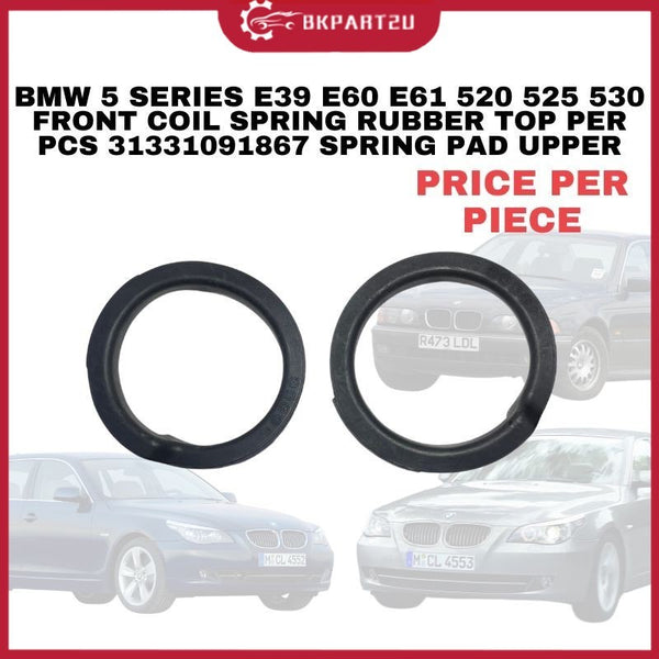 BMW 5 SERIES E39 E60 E61 520 525 530 FRONT COIL SPRING PAD RUBBER TOP UPPER 1PCS 31331091867