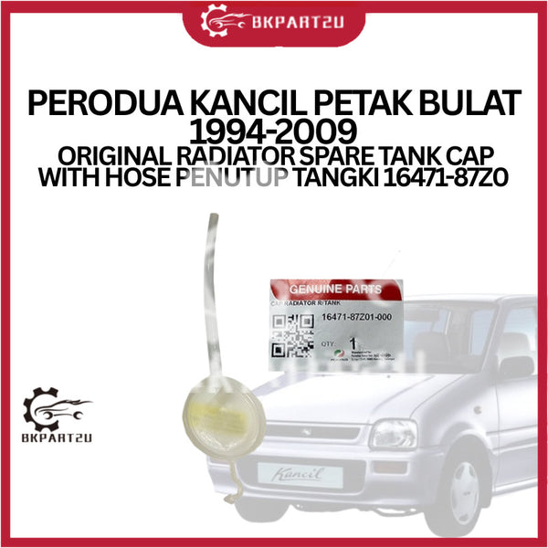 PERODUA KANCIL PETAK BULAT 1994-2009 ORIGINAL RADIATOR SPARE TANK CAP WITH HOSE PENUTUP TANGKI 16471-87Z0