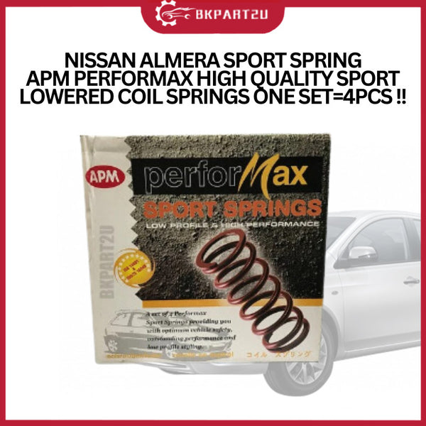 Nissan ALMERA Sport Spring APM Performax High Quality Sport Lowered Coil Springs one set=4pcs !!