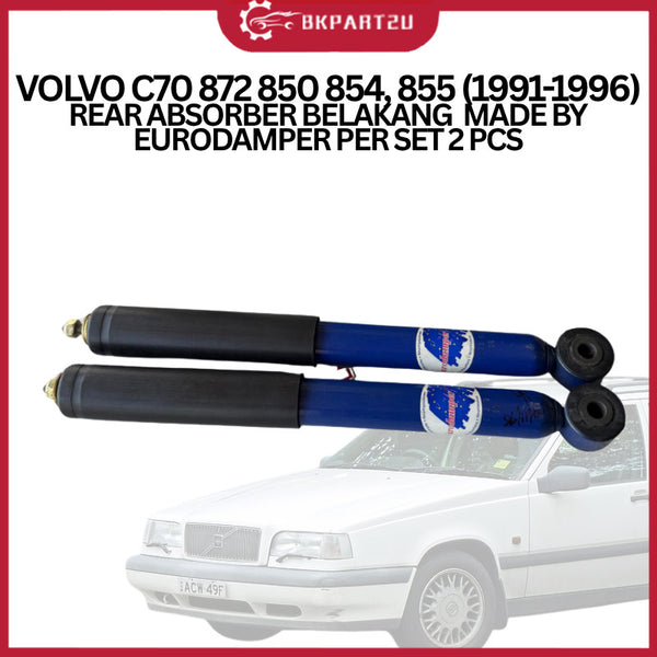 VOLVO C70 872 850 854, 855 (1991-1996)  REAR ABSORBER BELAKANG  MADE BY EURODAMPER PER SET 2 PCS