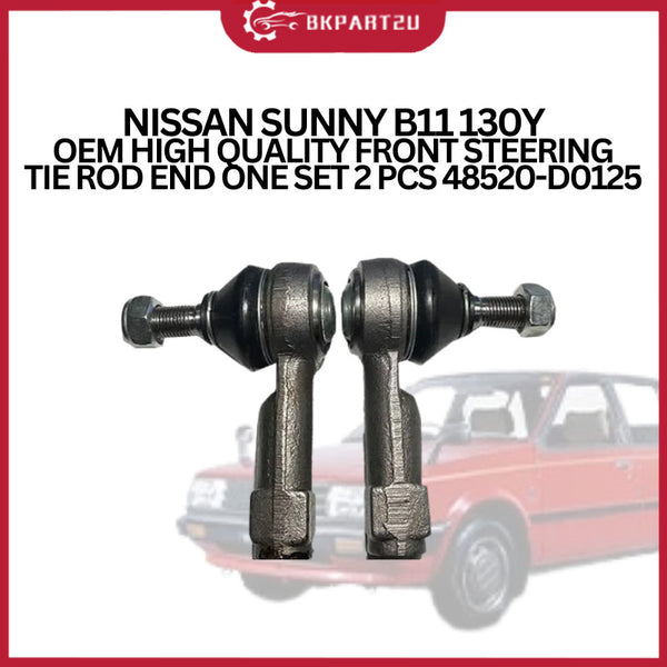 NISSAN SUNNY B11 130Y OEM HIGH QUALITY FRONT STEERING TIE ROD END ONE SET 2 PCS 48520-D0125