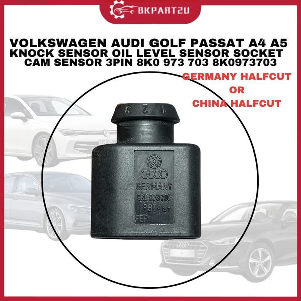 VOLKSWAGEN AUDI GOLF PASSAT A4 A5 KNOCK SENSOR OIL LEVEL SENSOR SOCKETCAM SENSOR 3PIN 8K0 973 703 8K0973703