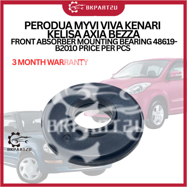 PERODUA MYVI VIVA KENARI KELISA AXIA BEZZA FRONT ABSORBER MOUNTING BEARING 48619-B2010 PRICE PER PCS 3 MONTH WARRANTY