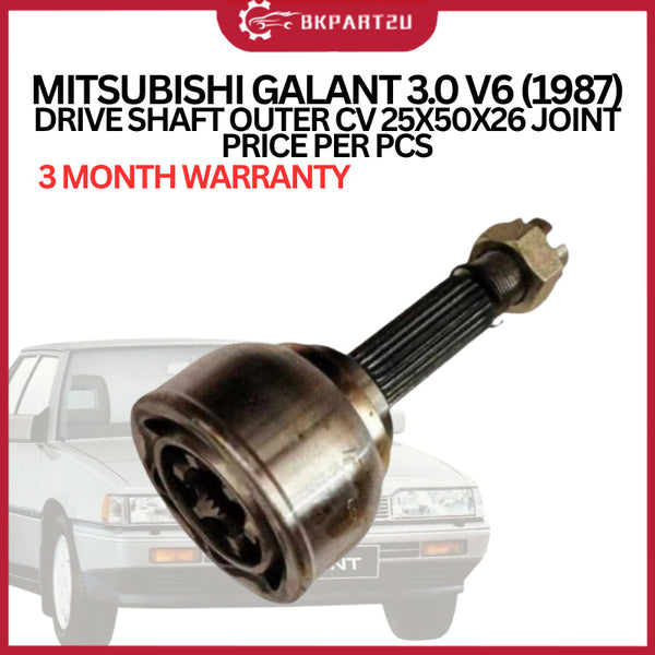 MITSUBISHI GALANT 3.0 V6 (1987) DRIVE SHAFT OUTER CV 25X50X26 JOINT  PRICE PER PCS