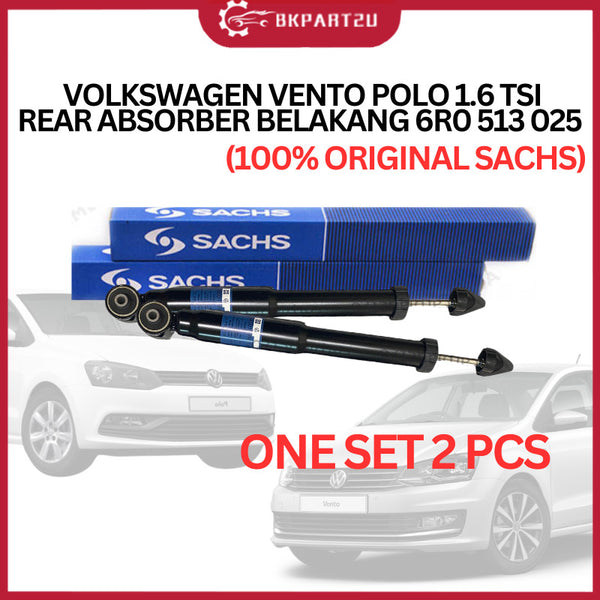 (100% ORIGINAL SACHS) VOLKSWAGEN VENTO POLO 1.6 TSI (2008-2017) REAR ABSORBER BELAKANG  6RF 513 025 A